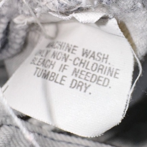 Levis 501 Vintage 80s Gray Jeans Size 32/28" - Picture 7 of 8